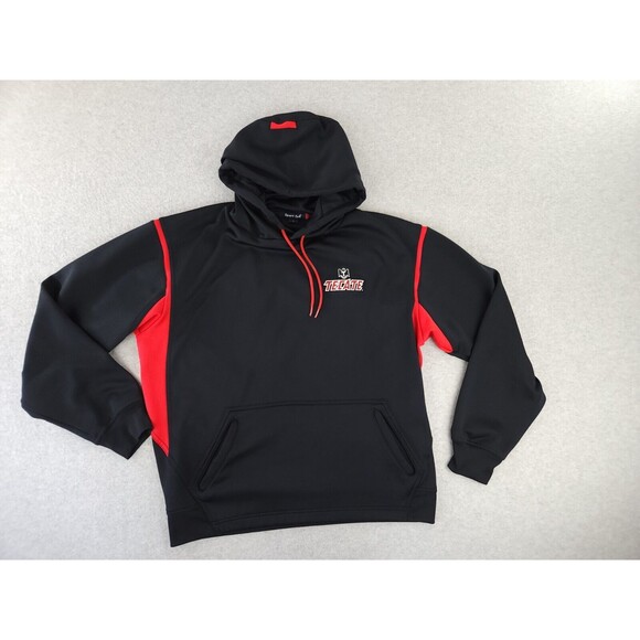 Tecate Beer Pullover‎ Hoodie Black Red Promotional Pocket Sweatshirt Size Large - Picture 7 of 14